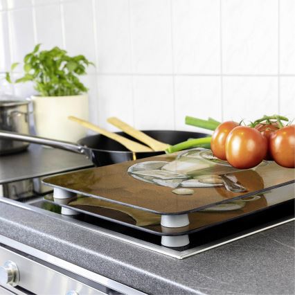 WENKO 2521280100 - 52x30 cm Board Cover, Multicolored/Gray/Transparent