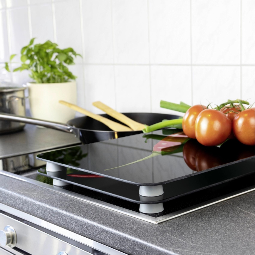 WENKO 2521380100 - Cooktop cover 30x52 cm multicoloured/grey/transparent
