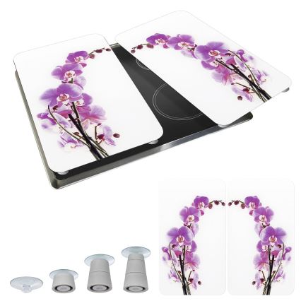 WENKO 2521433500 - Board Cover ABDECKPLATTE - FLORAL/PLANT 30x52 cm, multicolored