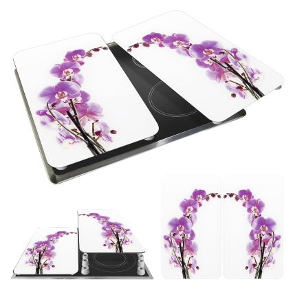 WENKO 2521433500 - Board Cover ABDECKPLATTE - FLORAL/PLANT 30x52 cm, multicolored