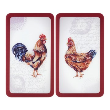 WENKO 2521471500 - Cover Plate ABDECKPLATTE - GRAFIK 30x52 cm multicolored