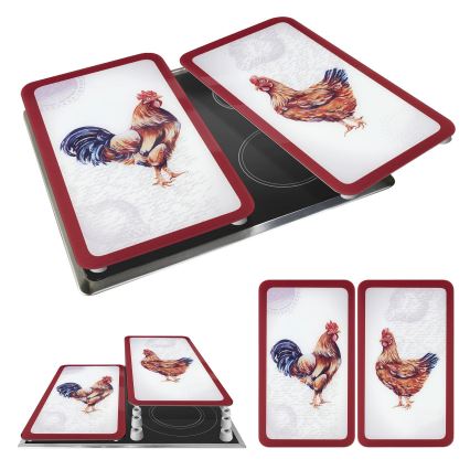 WENKO 2521471500 - Cover Plate ABDECKPLATTE - GRAFIK 30x52 cm multicolored