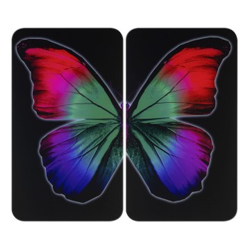 WENKO 2521474500 - Cover plate ABDECKPLATTE - GRAFIK 30x52 cm multicolored