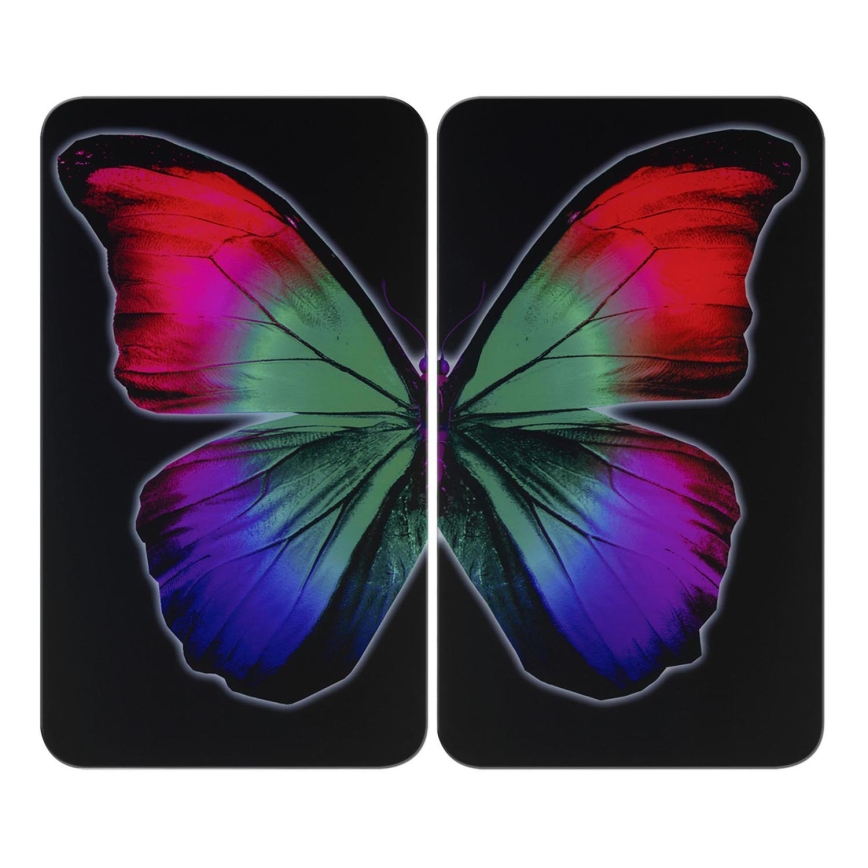 WENKO 2521474500 - Cover plate ABDECKPLATTE - GRAFIK 30x52 cm multicolored