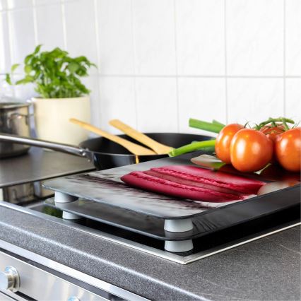 WENKO 2521496100 - Stovetop cover 52x30 cm multicolored/grey/clear