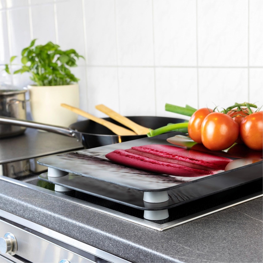 WENKO 2521496100 - Stovetop cover 52x30 cm multicolored/grey/clear