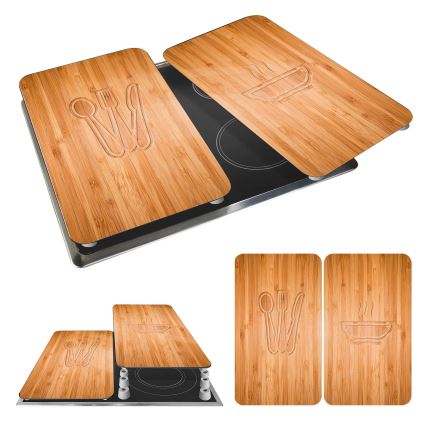 WENKO 2521497100 - Stovetop cover 52x30 cm multicolored/gray/clear