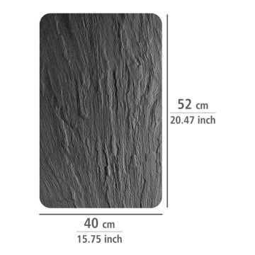 WENKO 2521499800 - SLATE Protective Cover Plates 52x40 cm Multicolour/Grey/Clear