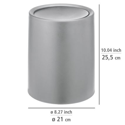 WENKO 25219100 - ATRI Basket 21x25,5 cm grey
