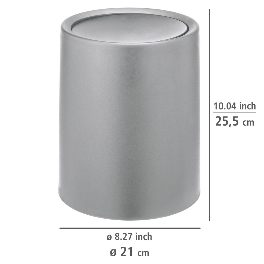 WENKO 25219100 - ATRI Basket 21x25,5 cm grey