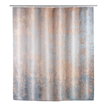 WENKO 25239100 - AGATE Shower Curtain 180 x 200 cm, Vibrant Multicolored