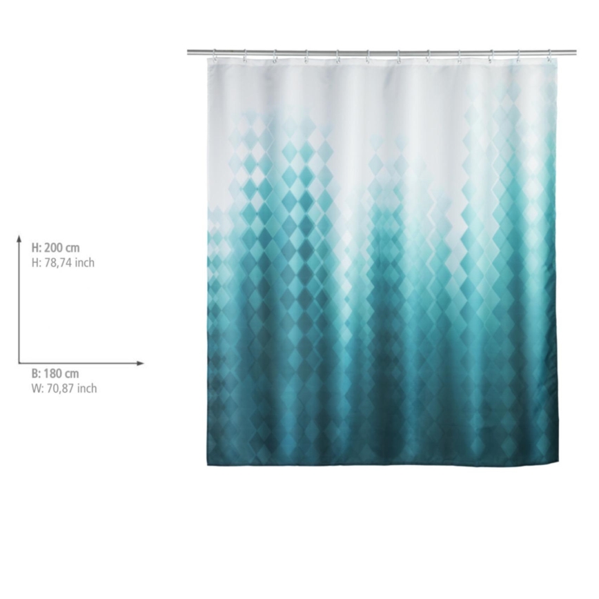 WENKO 25244100 - TULLIN Shower Curtain 180 x 200 cm, Multicolored