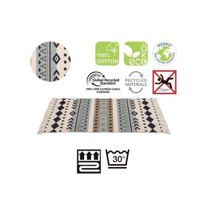 WENKO 25277100-Mat RECYCLED COTTON 80x50 cm multicolored