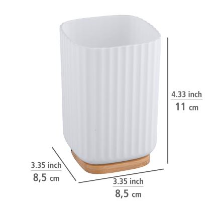 WENKO 25293100 - ROTELLO Cup 8.5 x 11 cm, White/Brown