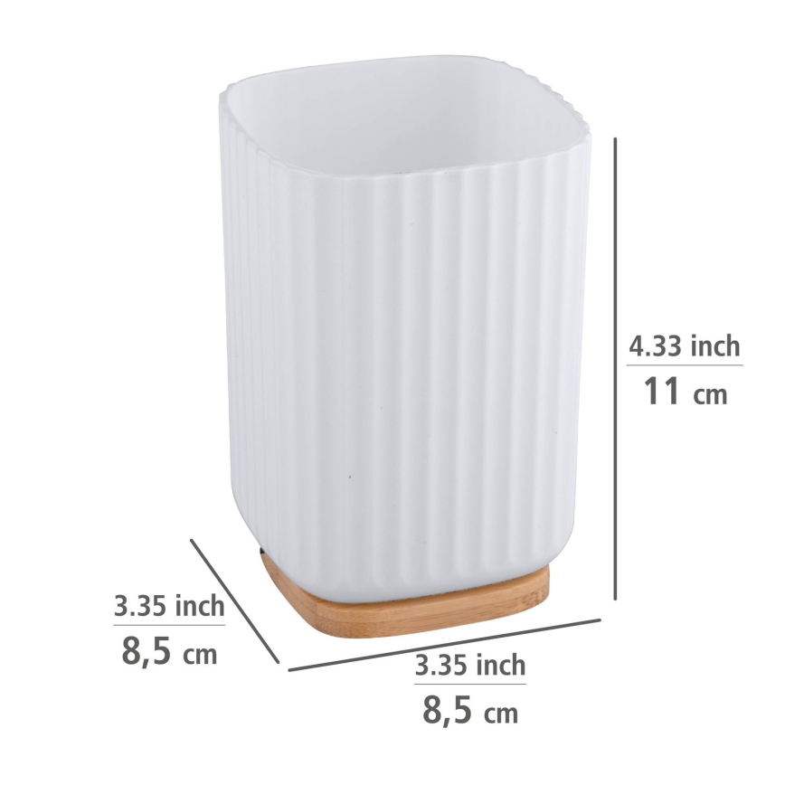 WENKO 25293100 - ROTELLO Cup 8.5 x 11 cm, White/Brown