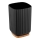 WENKO 25297100 - ROTELLO Toothbrush Cup, 8.5 x 11 cm, Black/Brown