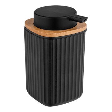 WENKO 25298100 - ROTELLO soap dispenser 8,9x12,7 cm black/brown