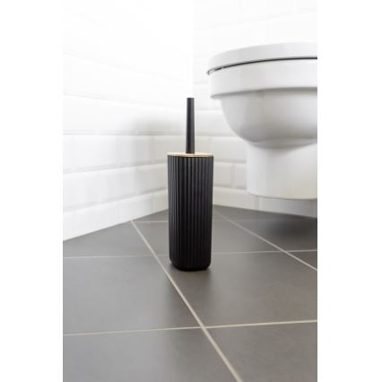 WENKO 25304100 - ROTELLO WC Set 10 x 36 cm Black/Brown