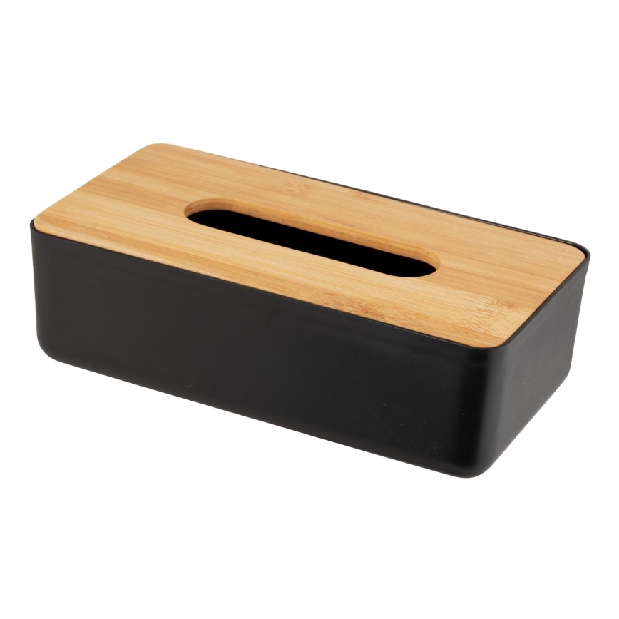 WENKO 25319100 - ROTELLO Cosmetic Box 24 x 12.7 cm Black/Brown