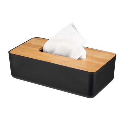 WENKO 25319100 - ROTELLO Cosmetic Box 24 x 12.7 cm Black/Brown