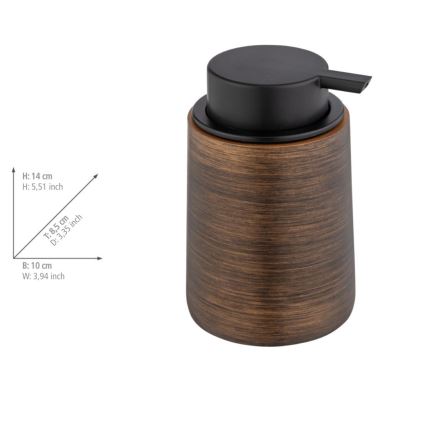 WENKO 25352100 - PALENA Soap Dispenser 10x14 cm Bronze