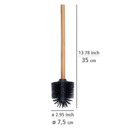 WENKO 25360100 - Toilet brush 7.5x35 cm brown/black