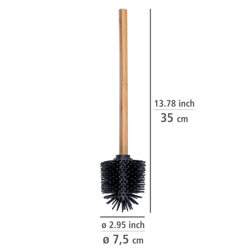 WENKO 25360100 - Toilet brush 7.5x35 cm brown/black