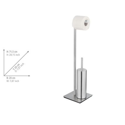 WENKO 25378100 - RECCO Toilet Brush 20x71,5 cm Satin