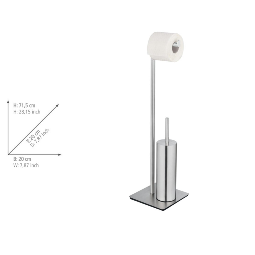 WENKO 25378100 - RECCO Toilet Brush 20x71,5 cm Satin
