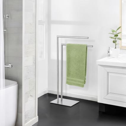 WENKO 25379100 - RECCO Towel Rack 48x80,5 cm satin