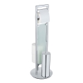 WENKO 25384100 - SULMONA toilet set 25 x 76 cm silver/black