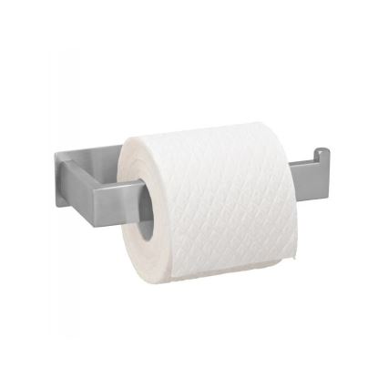 WENKO 25422100 - TURBO-LOC GENOVA MATT Toilet Paper Holder 15,3x7,6 cm Silver