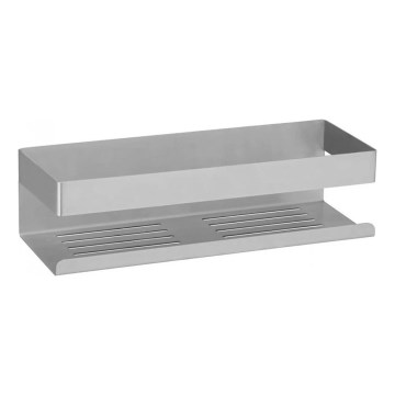 WENKO 25425100-Shelf TURBO-LOC GENOVA MATT 30x10.5 cm Silver