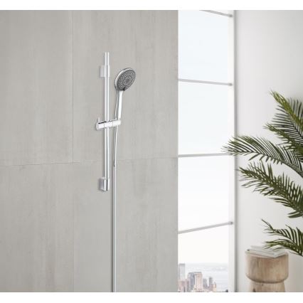 WENKO 25452100 - WATERSAVING SYSTEM Shower Set, 70 cm, Silver