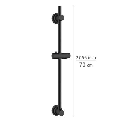 WENKO 25463100 - LIBERTÀ 70 cm Black Shower Rail