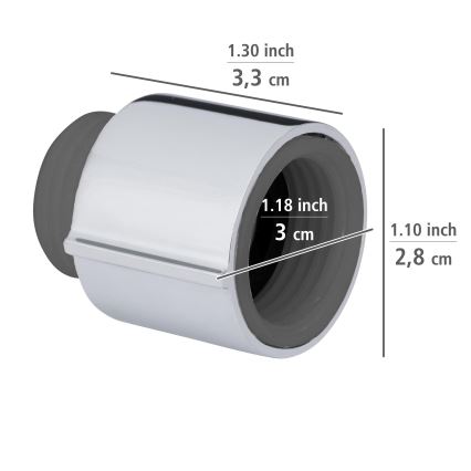 WENKO 25480100 – WATERSAVING SYSTEM Flow Regulator, Silver