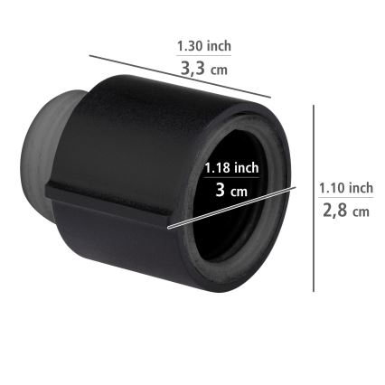 WENKO 25481100 – WATERSAVING SYSTEM Flow Regulator, 12.7 mm, Black