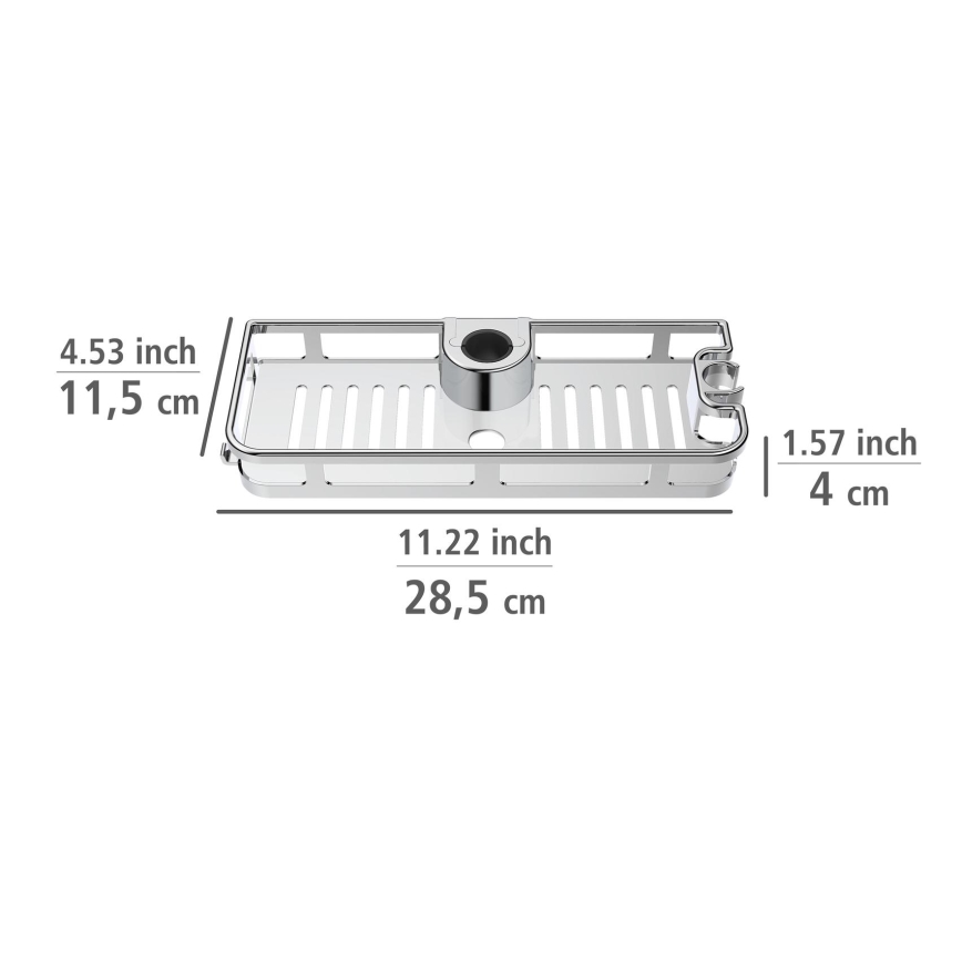 WENKO 25490100 - LIBERTÀ Shelf 28.5 x 11.5 cm, Polished Chrome