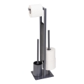 WENKO 25552100 - RIVALTA Toilet Brush 18x70 cm grey/black