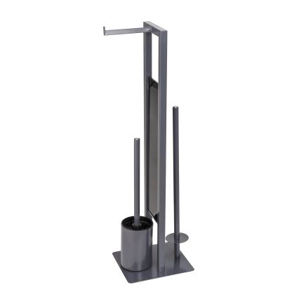 WENKO 25552100 - RIVALTA Toilet Brush 18x70 cm grey/black