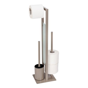 WENKO 25553100 - RIVALTA Toilet Brush 18x70 cm Beige/Black