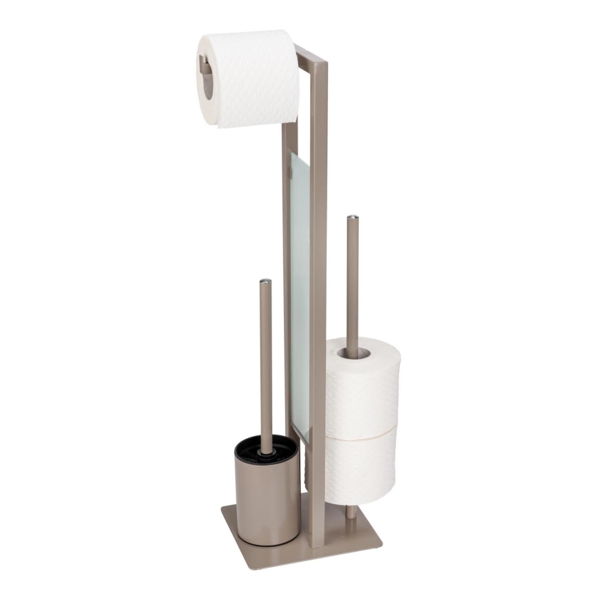 WENKO 25553100 - RIVALTA Toilet Brush 18x70 cm Beige/Black