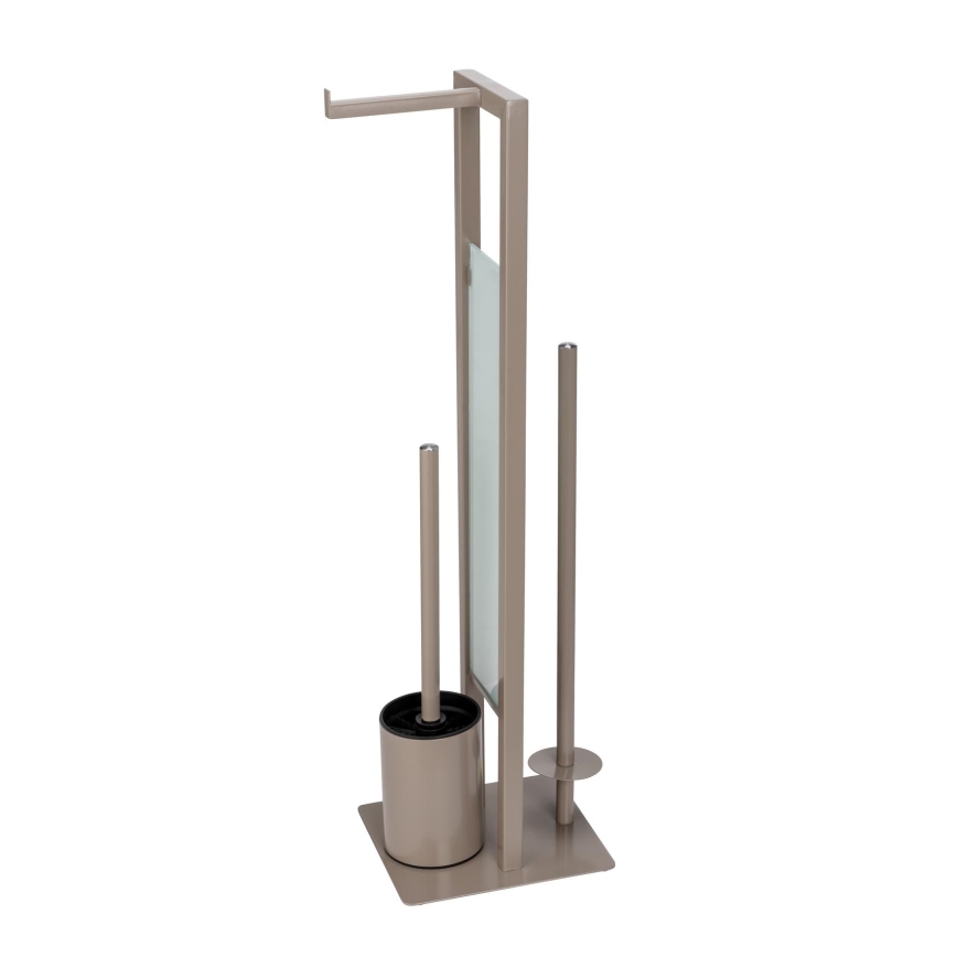 WENKO 25553100 - RIVALTA Toilet Brush 18x70 cm Beige/Black