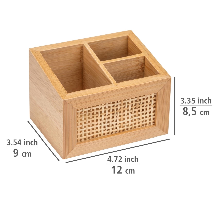 WENKO 25600100 - ALLEGRE Organizer 12 x 9 cm, Brown