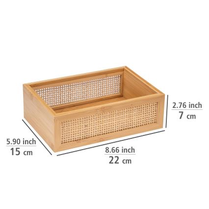 WENKO 25602100 - ALLEGRE Bath Tray 22x15 cm Brown