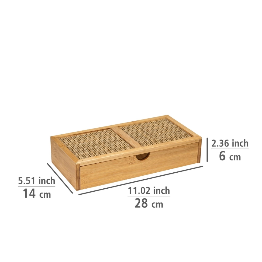 WENKO 25603100 – ALLEGRE Organizer 28x14 cm brown