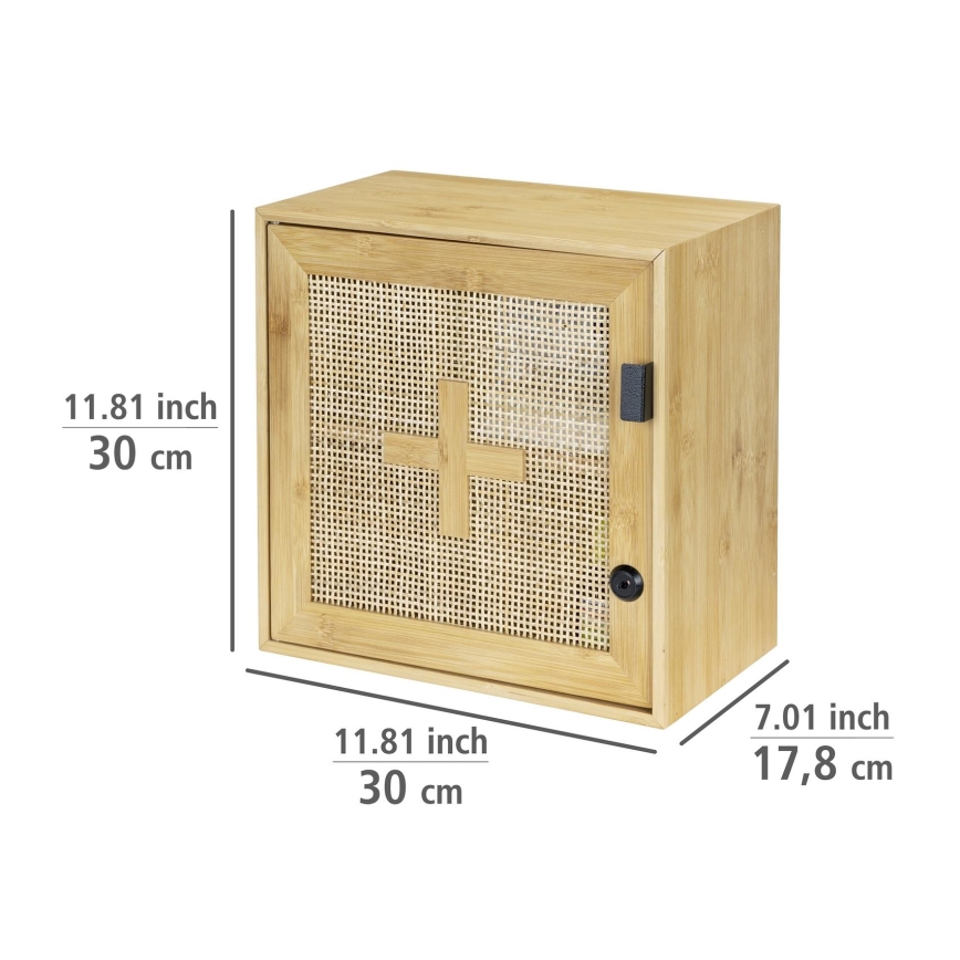 WENKO 25613100 - ALLEGRE Cabinet 30x30 cm Brown