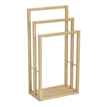 WENKO 25629100 - BAMBUSA Towel Rack 42.5 x 82 cm, Brown