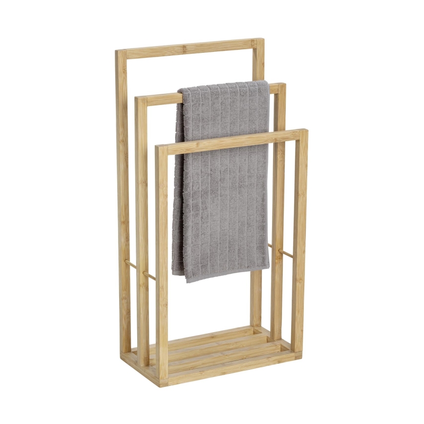 WENKO 25629100 - BAMBUSA Towel Rack 42.5 x 82 cm, Brown