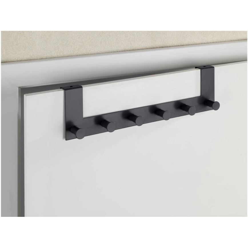 WENKO 25653100 - CELANO Wall Hook 39x11 cm Black